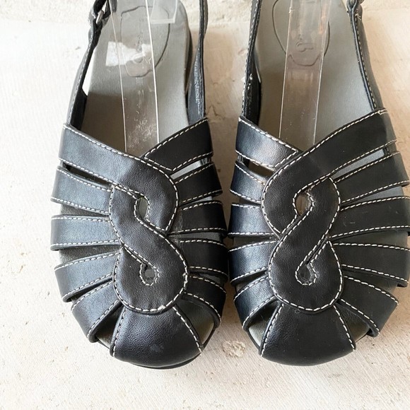 Baretraps Austin Sandals Closed Toe Slingback, Women's 7M Black - Picture 4 of 7